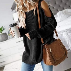 Cold Shoulder Oversized Sweater